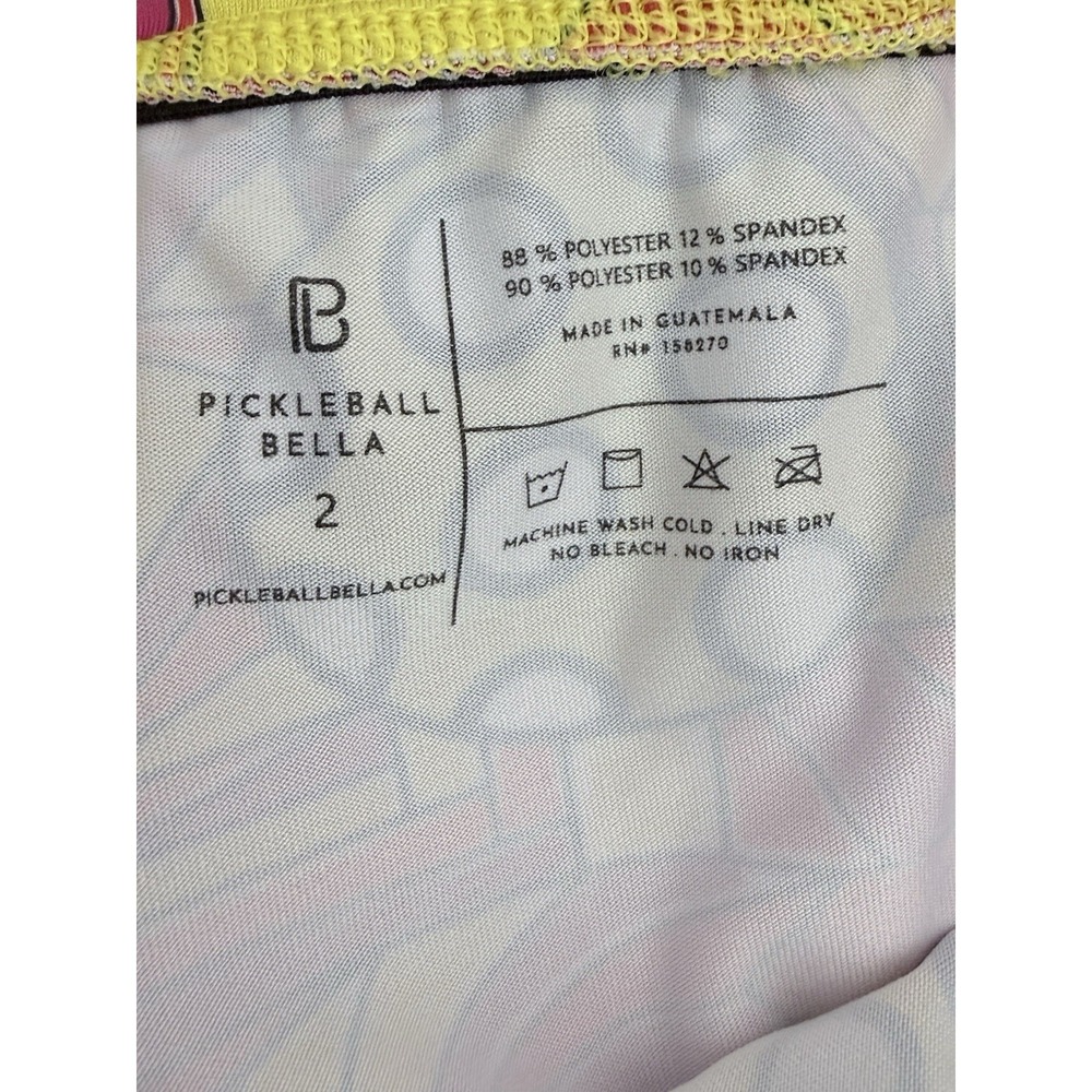 Pickleball Bella lot of 2 Graffiti &‎ Angle Shot Skirt Sz 2 Women's Aline Skort - Picture 9 of 9